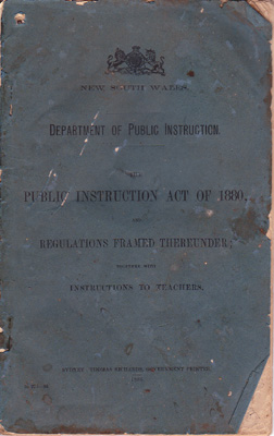 Public Instruction Act of 1880 &amp; Regulations