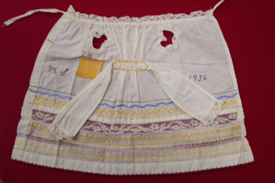 Apron Needlework Sampler