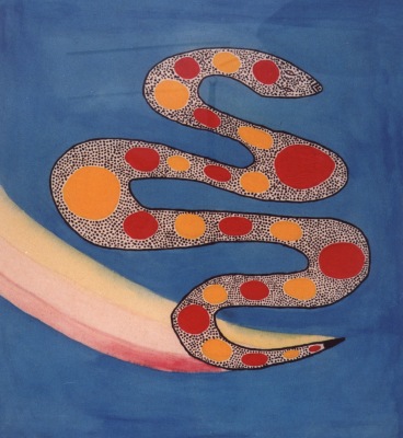 Stradbroke Island Rainbow Serpent Banner