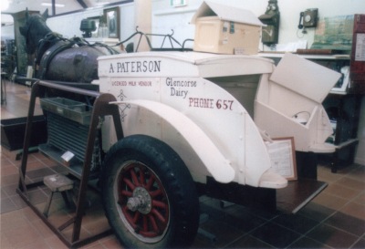 Horse drawn milk cart