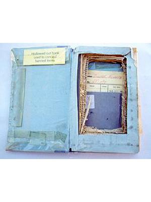 Hollowed out book