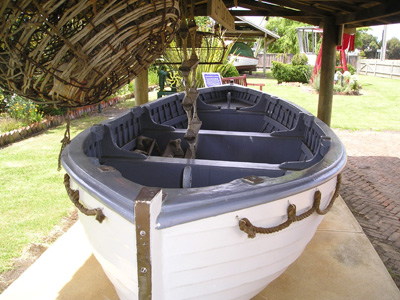 Cliffy Island lighthouse workboat