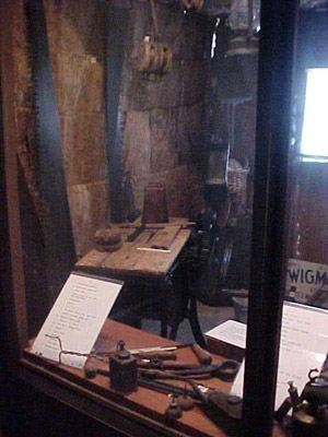 Settlers&#039; Tools (in replica shed)