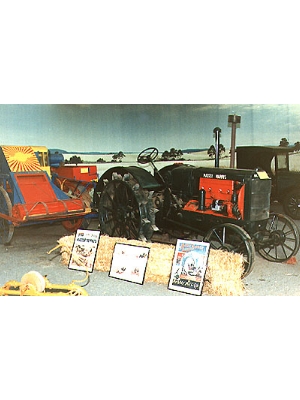 Massey Harris Tractor with 1907 Sunshine Harvester