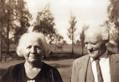 'Wardie' and Percy at Biddon c.1948