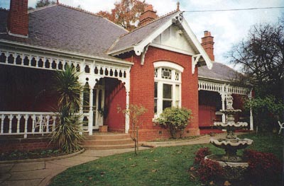 Holland family home (house built 1893) where quilt was made. Castlemaine, Victoria