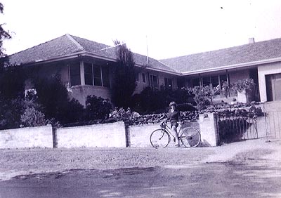 The Gavens home, where quilt was made. 1964