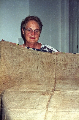 Muriel Hartmann with Wagga