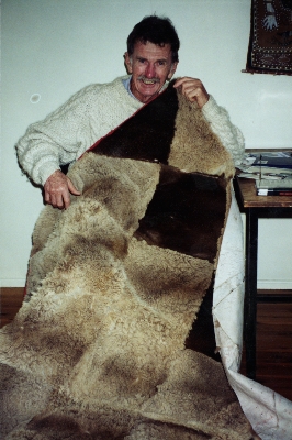 Tom Morgan and rug