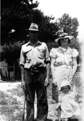 Ern and Kit with Mary at 'Trida' 1941