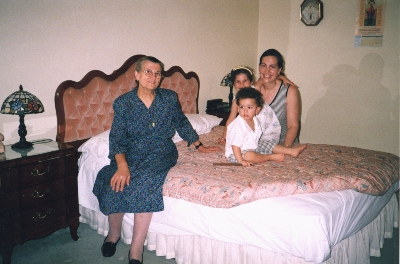 Stavroula with daughter-in-law Stamatina and Ilia and Phoebus 2001,