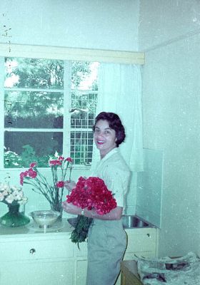 Virginia DeFries about the time she made the quilt.